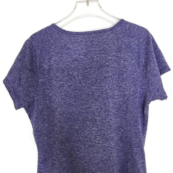 RBX Top Large Heather Purple Stretch Active Shirt Gym - Picture 5 of 7